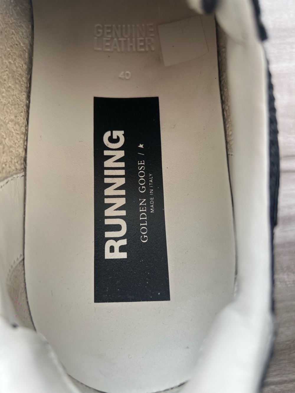 Golden Goose Running Sole Black Size 9.5 Women’s (Eu 40)/ 8 Men’s - Picture 7 of 9